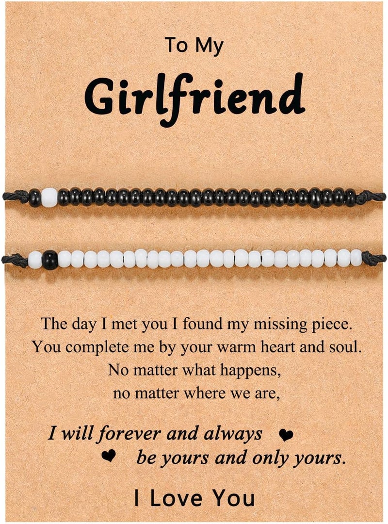 UNGENT THEM Pinky Promise Matching Bracelet for Couples Soulmate Man Distance Relationship Gifts for Women Men Him Her… - Image 1